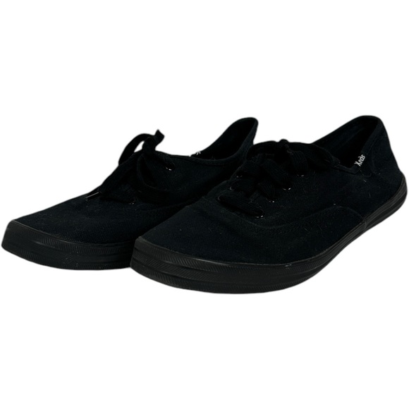 Keds‎ Champion Black Canvas Shoes Womens Size 7 Low Sneakers WF24700 Minimalist - Picture 5 of 9
